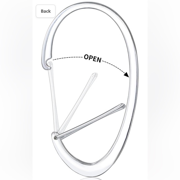 Rings  Hooks for Jewellery ZESLMG  Decorative Shower Hooks Rings Rod Hangers - Picture 3 of 8